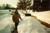 Me near my car after the storm