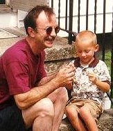 Uncle Anthony and Cameron at Brittany's Birthday Party, July 11, 1999